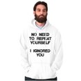 thumbnail image 3 of Funny I Ignored You Sarcastic Joke Unisex Plus Fleece Graphic Hoodie Brisco Brands 5X, 3 of 6