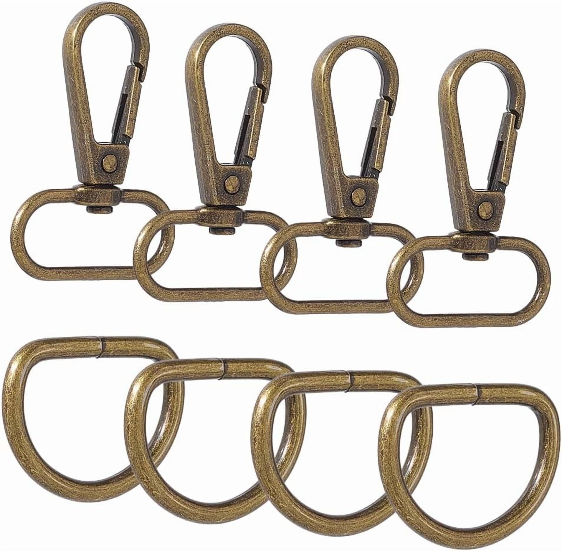 1 Box 50Pcs U Clasp Keychain Gold Swivel Clip Bulk Metal Alloy