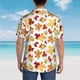 thumbnail image 4 of Fotbe Autumn Leaves 1 Camisa Hawaiana para Hombre Unisex – Camisa Casual de Verano con Botones de Manga Corta de Algodón y Lino,X-Large, 4 of 7