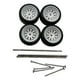 thumbnail image 3 of 4 ruedas y neumáticos de repuesto para coche RC, piezas de repuesto para coche RC, neumáticos para coche RC de juguete a escala 1/64. Blanco estilo C, 3 of 9