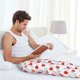 thumbnail image 5 of Fotbe Red Lips 1 Pantalones de Pijama para Hombre, Pantalones de Dormir, Pantalones de Casa con Cintura Ajustable y Bolsillos-Large, 5 of 6
