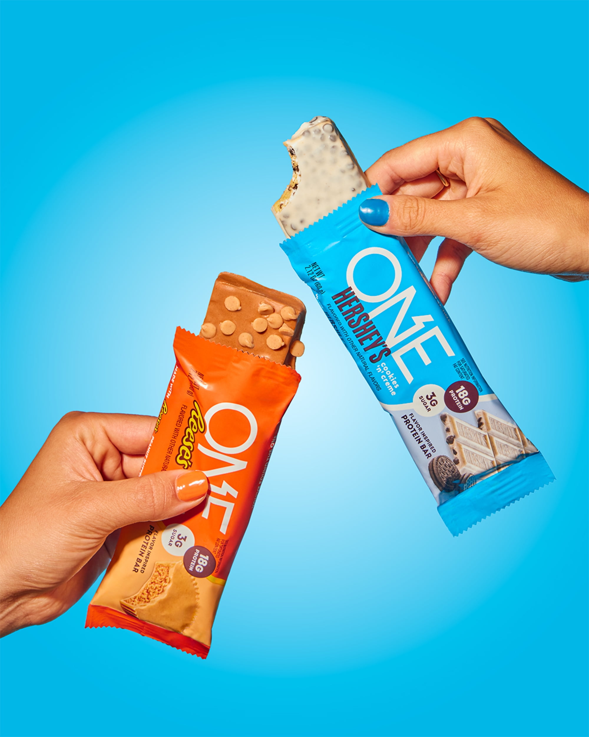 ONE Brands x Hershey Cookies n Creme Protein Bar, 18g Protein, 4 pack