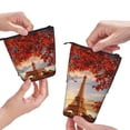 thumbnail image 3 of Lsque Eiffel Tower Pattern Telescopic Pencil Bag Pen Holder Stationery Case, Stand-up Retractable Transformer Bag Organizer, 3 of 6