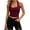 Wine Tops, variant on Htigea Women's Short Tank Tops Racerback Sleeveless Cropped Shirts Solid Color Summer Fitted Tanks Army Green S