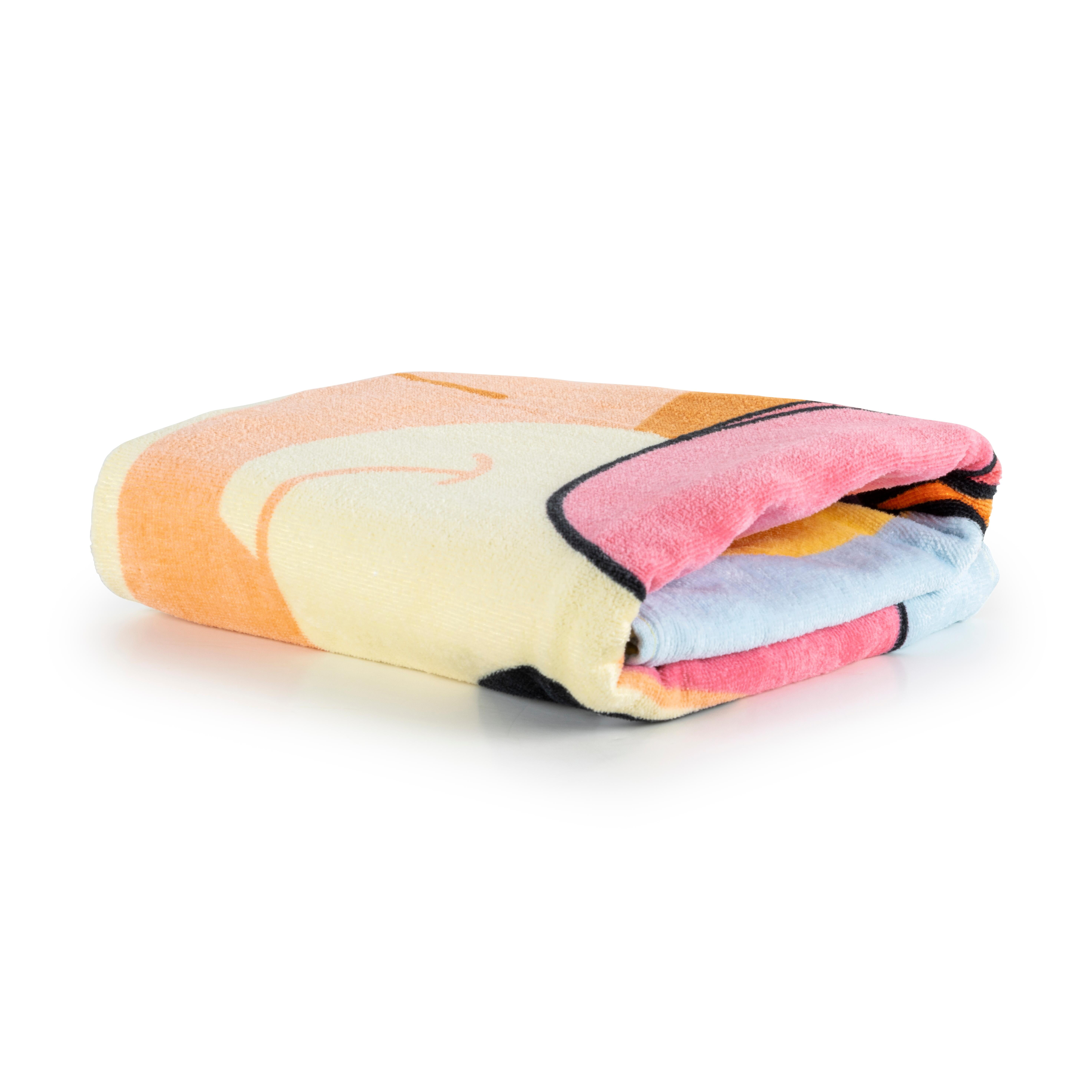 Bingo Kids 12" Polyester Beach Buddy and 28" x 58" Cotton Beach Towel Set, Yellow, BBC Studios