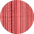 thumbnail image 1 of Ahgly Company Machine Washable Indoor Round Oriental Red Modern Area Rugs, 6' Round, 1 of 4