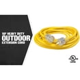 thumbnail image 3 of Southwire 50 Ft 15 Amp Weather Resistant Electrical Extension Cord, Yellow, 3 of 12