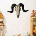 thumbnail image 6 of jicheng Sheep Head Statue 3D Animal Head Sculpture for Living Room Bedroom Farmhouse Black, 6 of 8