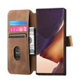 thumbnail image 3 of Decase Fashion Anti-Scratch Case for Samsung Galaxy Note 20 Ultra Shockproof Wallet Cover with RFID Blocking Wrist Strap Flip Credit Card Holder Slot, Folio PU Leather+TPU Bumper Back Cover,Brown, 3 of 5