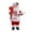 Red and white, variant on Santa Claus Doll - Christmas Plush Decor for Window Mantel & Home, Festive Xmas Santa Figurine for Holiday Decoration, Soft Plush Material , Suitable for Shelves & Fireplaces, 12in, Black and white