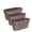 Shade, variant on - Pack of 3 - Self Watering Window Box Planter - Indoor/Outdoor - Windowsill/Oblong Shape Plastic Planter with Bottom Watering and Water Level Indicator (15.6 Inch Long, Shade)