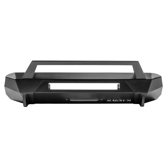 Raptor Series Bumper FBM83TYN-RT Magnum RT; One Piece Design; Direct Fit; Mounting Hardware Included; With Skid Plate; With 20 Inch Light Bar Mount/Push Bar; With Winch Mount; With Tow Hooks