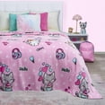 thumbnail image 3 of Cobertor Ligero Matrimonial Elefantito Meow Color Rosa Gatitos Suave Térmica, 3 of 5