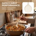 thumbnail image 2 of REGALWOVEN Cooking Utensil Set, Silicone Color-blocked Round Holes Kitchen Utensils with Silicone Brownish Yellow D 2, 2 of 5