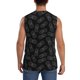 thumbnail image 4 of Balery White Pineapples Camisetas sin mangas para hombre, absorbe la humedad y protege contra el mal olor.-Small, 4 of 7