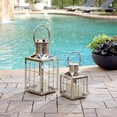 thumbnail image 2 of Nantucket 11 inch Outdoor Lantern Silver, 2 of 5