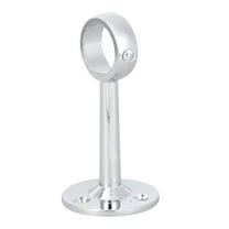 LEORX 1Pcs Wardrobe Rail Bracket Silver Closet Pole Support Bracket For Homeowners