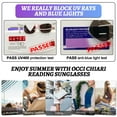 thumbnail image 5 of OCCI CHIARI Women's Reading Sunglasses 1.75 Sun Glasses Readers 1.0 1.25 1.5 1.75 2.0 2.25 2.5 2.75 3.0 3.5 4.0 5.0 6.0 (Transparent)UV400 Protection Anti Blue Ray Outdoors Arylic Lens, 5 of 6