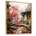thumbnail image 2 of Designart "Wabisabi Beauty Japon painting II" Cityscapes Floater Framed Canvas Print, 2 of 7
