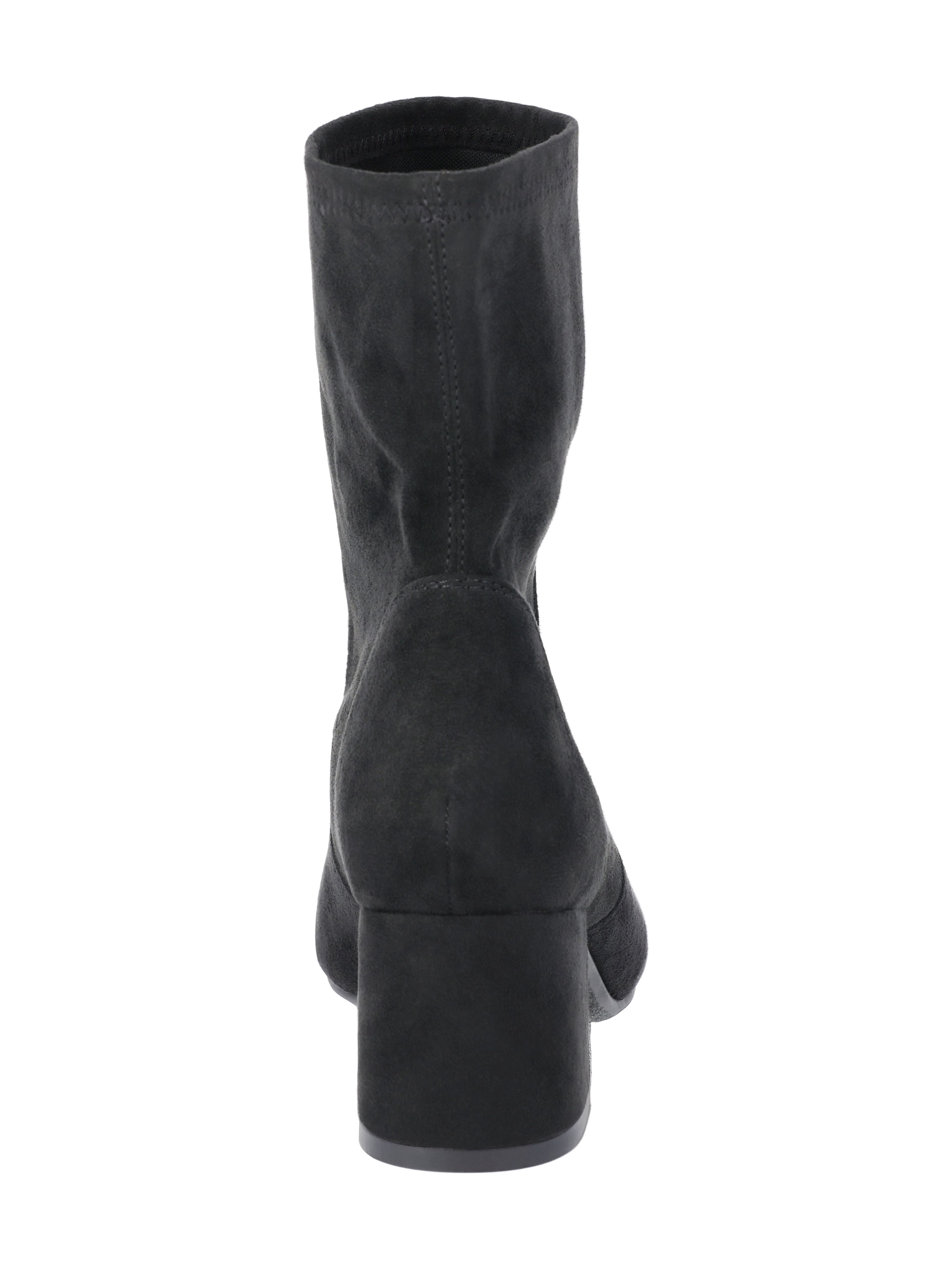 Time and Tru Women's Faux Suede Block Heel Boots