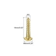 thumbnail image 2 of Uxcell M3 x 16mm Wood Screws Slotted Round Head Brass Self-Tapping Screw 100 Pack, 2 of 5