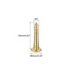 thumbnail image 2 of Tornillos de madera Uxcell M3 x 16mm con cabeza redonda ranurada de latón, paquete de 100, 2 of 5