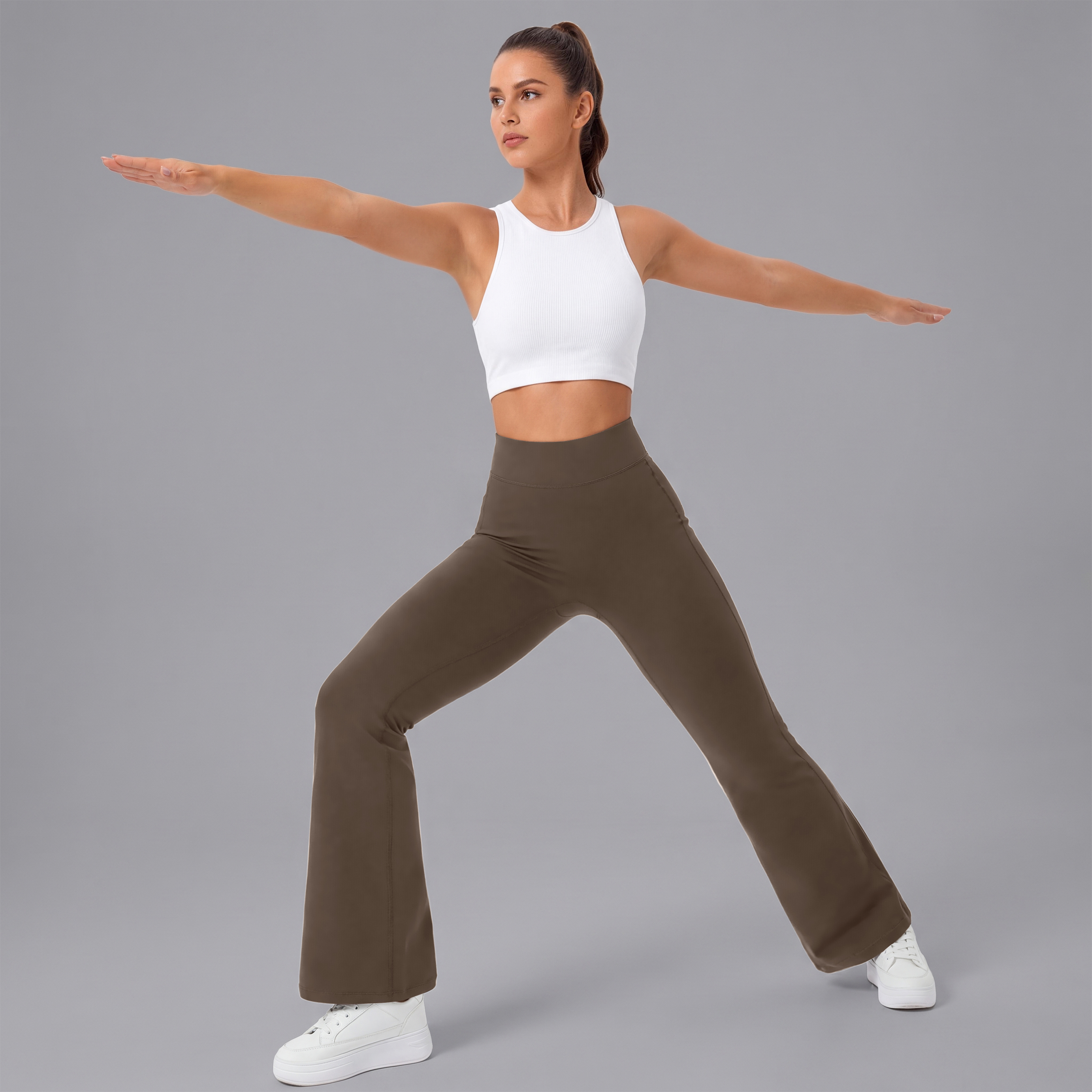 Rosvigor Women's High Waist Flare Bootcut Yoga Pants photo 3