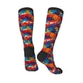 thumbnail image 4 of Balery Colorful Hawaii Palms Printed Novelty Socks Men's Women's Crew Socks Sports Socks Knee High Socks Cotton Socks Quirky and Cool Socks, 4 of 9
