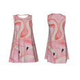 thumbnail image 3 of Bixox Robe Sans Manches à Imprimé Flamants Roses pour Femmes avec Poches, Robe Débardeur Décontractée Longueur Genou pour l'Été-TG, 3 of 7