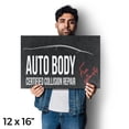 thumbnail image 4 of Auto Body Full Collision Repair Vinyl Decal 12 Inch x 16 Inch Weatherproof Heavy-Duty Adhesive Backing | Professional Vehicle Restoration, Paint Work | Made in USA, 4 of 6