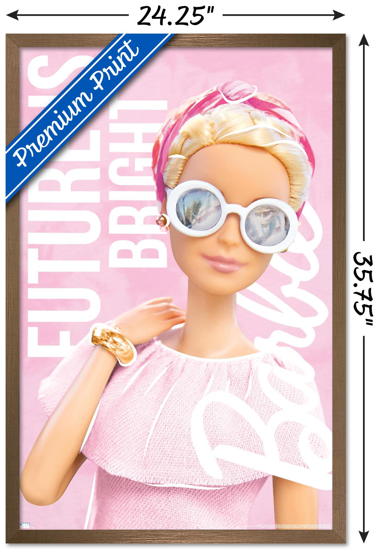 Mattel Barbie - Future is Bright Wall Poster, 22.375" x 34" Framed