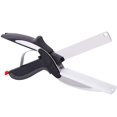 thumbnail image 1 of Tijeras para alimentos, cortadora, cortadora, utensilios de cocina, cuchillo de cocina de acero inoxidable con tabla de cortar incorporada para picadora de frutas y verduras, tijeras para alimentos, JAMW Sencillez, 1 of 4