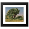 thumbnail image 2 of Jean-Léon Gérôme 24x20 Black Modern Framed Museum Art Print Titled - Study of Palm Trees (Probably 1868), 2 of 5