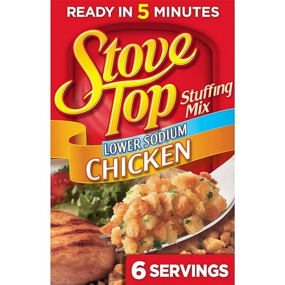 Stove Top Low Sodium Chicken Stuffing Mix ,6 Oz ( Pack of 2 )