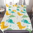 thumbnail image 1 of HAHDAXIA Child Cute Animal Pattern Bedding Solid Comforter Set for All Seasons,3 Pieces(1 Comforter+2 Pillowcases),Soft Microfiber Bedding Set Queen(90"x90"), 1 of 7
