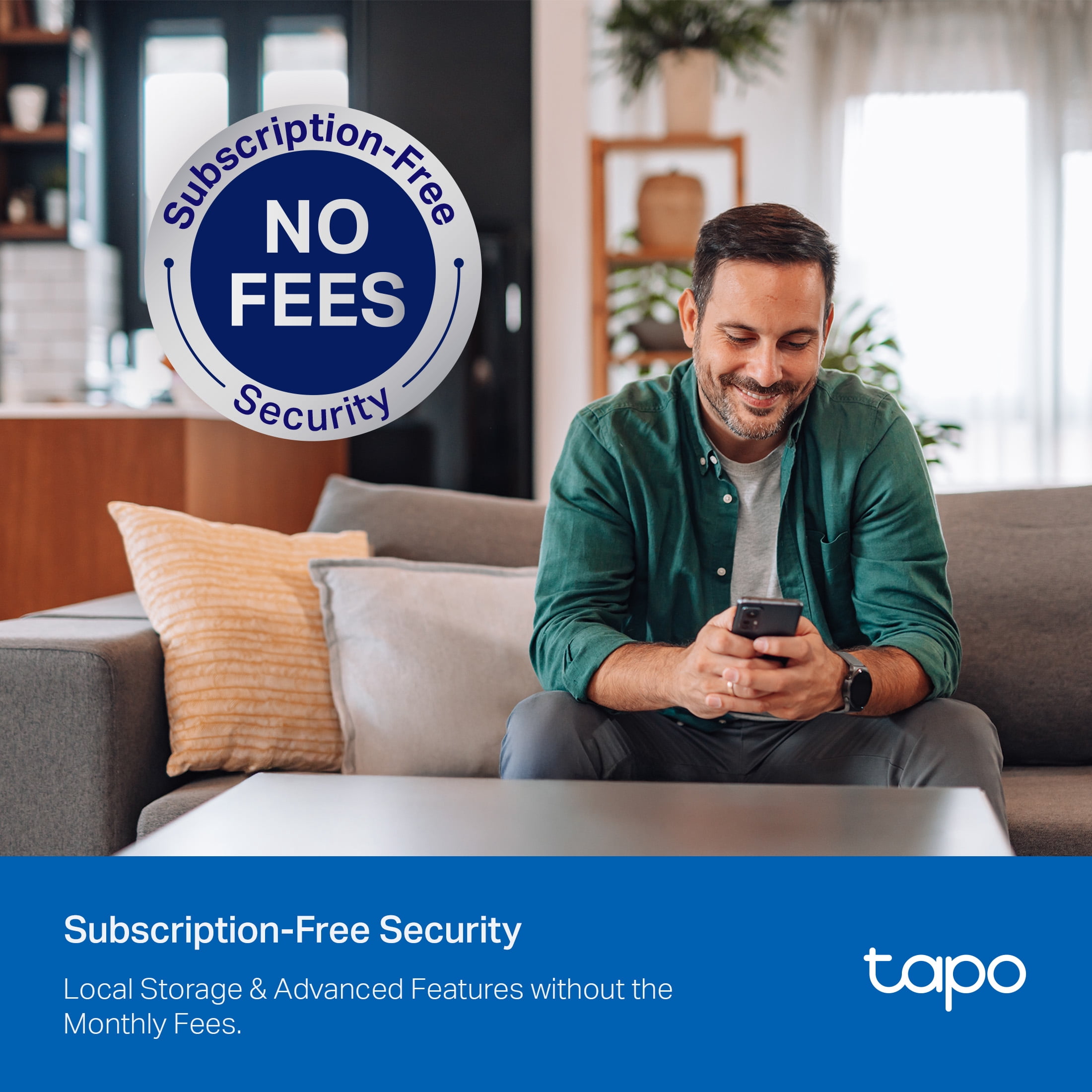 TP-Link Tapo Wireless Indoor/Outdoor 2K Security Camera, Waterproof, Rechargeable, Battery-Powered, Install Anywhere, Local or Cloud Storage - Subscription not Required, Two-Way Audio - TC82(2-pack)