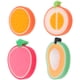 thumbnail image 3 of EeaseMX Esponja de baño con forma de fruta, 4 Uds., esponjas de baño, depuradores, herramientas de baño para niños (mango + melón rocío de miel + naranja + fresa), 3 of 7