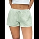 thumbnail image 1 of Pantalones Cortos Tipo Bóxer de Verano con Cintura Elástica, Cordón Ajustable y Estampado de Rayas para Mujer. Verde XL, 1 of 7