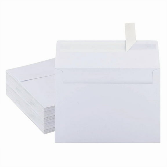 5×7 Envelopes 30Pcs White Small Envelopes for Invitations/Greeting Card/Mailing Postcards