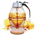 thumbnail image 3 of Travelwant Honey Dispenser No - Maple Syrup Dispenser Glass - Beautiful Honey Comb Shaped Honey Pot - Honey Jar with Stand, Great Bee Decor, 3 of 7