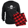 thumbnail image 6 of CafePress - Flute Skull 2010 - Men's Long Sleeve Loose Fit Cotton Dark Pajama Set, 6 of 7