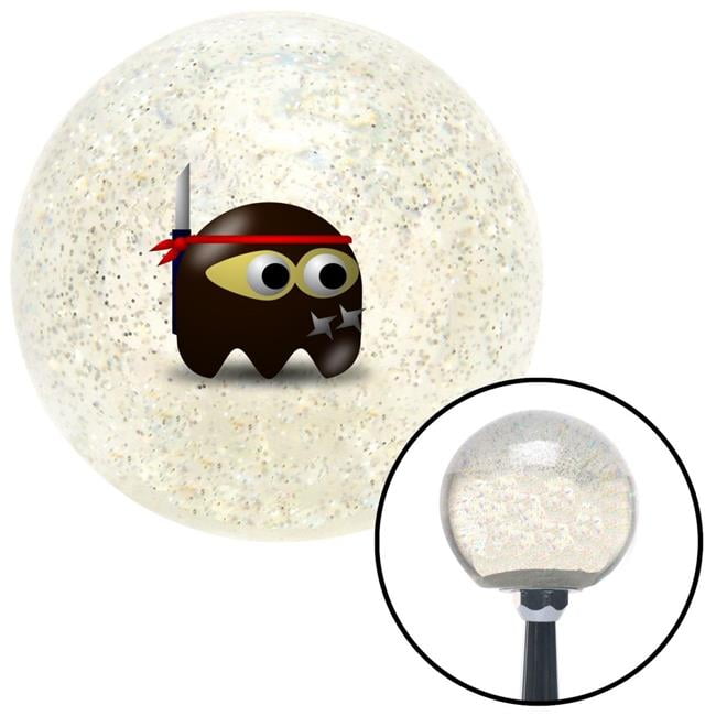 American Shifter Ninja Ghost Clear Metal Flake Shift Knob with M16 x 1.5 Insert Shifter Auto