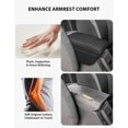 thumbnail image 6 of KBH Center Console Armrest Cover for Ford Bronco Accessories 2021-2026 2/4-door with Side Pockets, Leather Middle Console Lid Protector Cushion Pad, 6 of 7