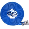 thumbnail image 5 of 2"X100FT Filter Backwash Hose, Blue Heavy Duty Reinforced PVC Lay Flat Water Discharge Pump Hoses for Swimming Pool Filter Pump,with Aluminum Camlock C and E Fittings, 5 of 9