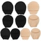 thumbnail image 5 of WORGEOUS 5 pares de calcetines náuticos antideslizantes de algodón calcetines invisibles calcetines de boca poco profunda (negro, color piel), 5 of 6