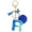 Blue-r, variant on Name Initial A Keyring, Alphabet Letter A Keychain with Tassel Pom Pom, Bag Charm Ornament for Women Car Key Purse Backpack Bag