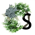 thumbnail image 1 of Unique Last Name Year Round Front Door Wreath With Bow Welcome Sign Garland 26 Letter Farmhouse Wreath For Front Door Spring All Mini Window Battery Powe Wreath Lights Solar Powe Wreath, 1 of 3