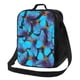thumbnail image 1 of Disketp Blue Butterflies Bolsa Térmica Estampada para Almuerzo, Lonchera para Hombres y Mujeres Adultos, 1 of 7