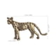 thumbnail image 2 of UPGRATOR Adorno De Latón Cheetah Con Acabado Dorado Elaboración Para Decorar, 2 of 8