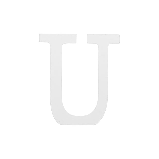 Unique Bargains Unfinished Wooden Letters U 4.3 Inch Wooden Alphabet Letters Decoration for DIY